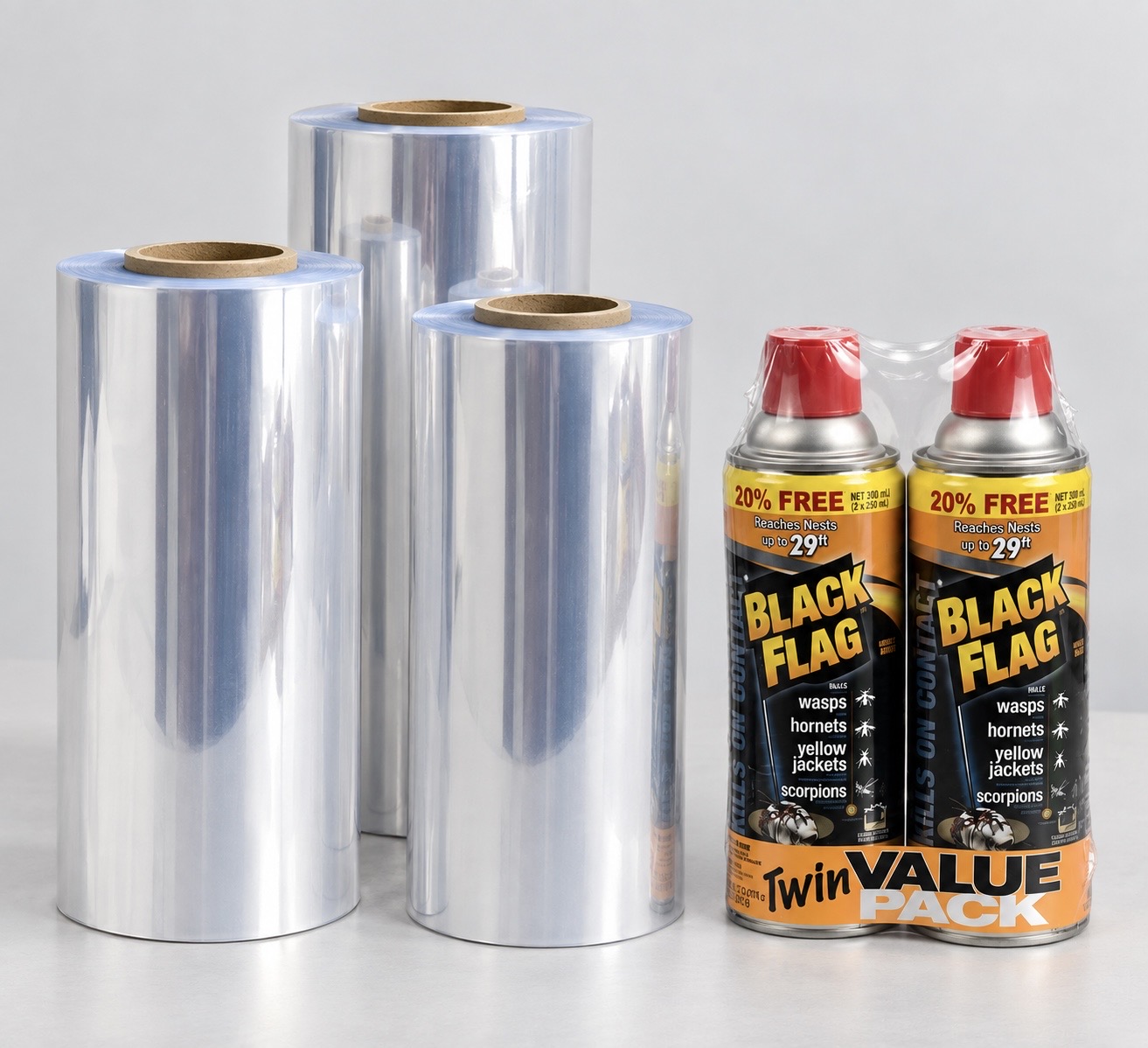 PVC shrink film rolls
